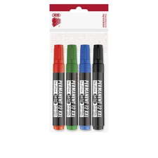 ICO Permanent 12 XXL 1-4mm Alkoholos marker készlet 4 szín filctoll, marker