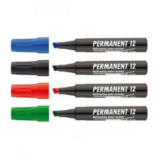 ICO Permanent marker 1-4mm vágott ICO 12 piros filctoll, marker