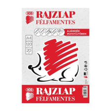 ICO Rajzlap, félfamentes, A4, 120 g/m2, ICO "Süni", 20db/cs rajzlap
