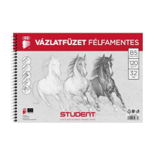 ICO student b5 félfamentes vázlatfüzet füzet