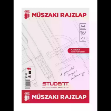 ICO Student: Műszaki rajzlap - A4, 20 db-os rajzlap