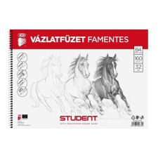 ICO Student vázlatfüzet, 160 g, 32 lap, B4, famentes, spirálos füzet