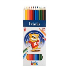 ICO Színes ceruza készlet, hatszögletű,  "Creative Kids", 12 különböző szín színes ceruza