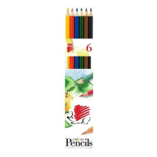 ICO Színes ceruza készlet, hatszögletű, ICO &quot;Süni&quot;, 6 különböző szín színes ceruza