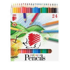 ICO Színes ceruza készlet, hatszögletű, ICO "Süni", 24 különböző szín színes ceruza