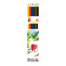 ICO Színes ceruza készlet, hatszögletű, ICO "Süni", 6 különböző szín színes ceruza