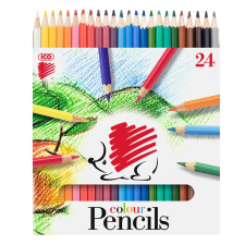 ICO Színes ceruza készlet, hatszögletű Süni Ico 24 klf. szín színes ceruza