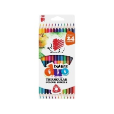 ICO : Színes ceruza készlet, kétvégű, háromszögletű, ICO  - Kreatív játékok színes ceruza