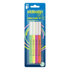 ICO Szövegkiemelő ICO Videotip slim 4 db/készlet filctoll, marker