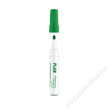 ICO Tábla- és flipchart marker, 1-3 mm, kúpos, ICO Plan, zöld (TICPLZ) filctoll, marker