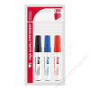 ICO Tábla- és flipchart marker készlet, 1-3 mm, kúpos, ICO Plan, 3 különböző szín (TICPLV3)