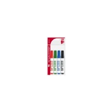 ICO Tábla- és flipchart marker készlet, 1-4 mm, vágott, ICO Plan 12 XXL, 4 különbözõ szín filctoll, marker