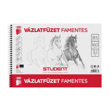 ICO Vázlatfüzet B5 160g. famentes Student füzet