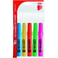 ICO Videotip szövegkiemelő 5 darabos készlet filctoll, marker