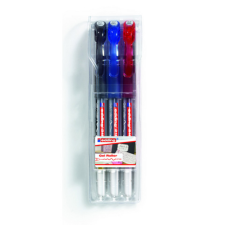 ICO : zselés toll szett piros fekete kék tintával 3 db-os - Edding toll