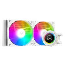 ID-Cooling CPU Water Cooler - Space SL240 XE WHITE (25dB; max. 129,39 m3/h; 2x12cm, A-RGB LED, fehér) hűtés