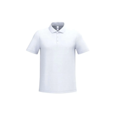 iDeal Basic IB295 férfi galléros pamut piké póló, Ideal White-2XL férfi póló