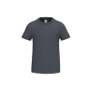 iDeal Basic IB322 Ideal 190 gyerek rövid ujjú pamut póló, Ideal Dark Grey-12/14