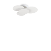 IDEAL LUX Cloud fehér-króm LED mennyezeti lámpa/fali lámpa (IDE-263519) LED 1 égős IP20