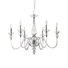 IDEAL LUX DOGE SP6 átlátszó csillár (IDE-044422) E14 6 izzós IP20 világítás