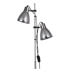 IDEAL LUX ELVIS PT2 ARGENTO ezüst állólámpa (IDE-042794) E27 2 izzós IP20 világítás
