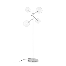 IDEAL LUX Equinoxe króm-átlátszó állólámpa (IDE-290959) G4 4 izzós IP20 világítás