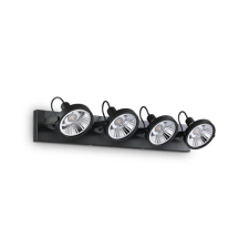 IDEAL LUX Glim fekete mennyezeti lámpa (IDE-200255) GU10 4 izzós IP20 világítás