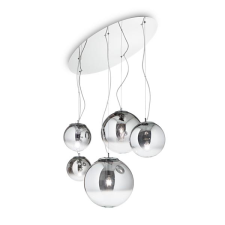 IDEAL LUX Mapa Fade króm függesztett lámpa (IDE-140759) E27 5 izzós IP20 világítás