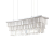 IDEAL LUX Martinez króm kristály függesztett lámpa (IDE-166360) E14  8 égős IP20
