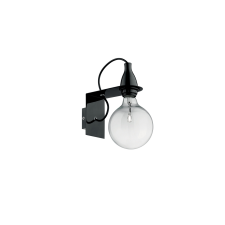 IDEAL LUX MINIMAL AP1 NERO fekete falikar (IDE-045214) E27 1 izzós IP20 világítás