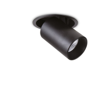 IDEAL LUX Nova fekete LED beépíthető lámpa (IDE-267920) LED 1 izzós IP20 világítás