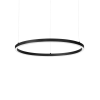IDEAL LUX Oracle Slim Round fekete LED függesztett lámpa (IDE-304410) LED 1 izzós IP20