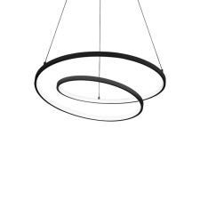 IDEAL LUX Oz fekete LED függesztett lámpa (IDE-342382) LED 1 izzós IP20 világítás
