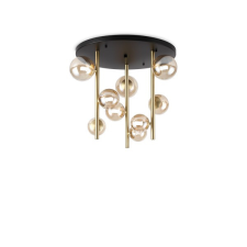 IDEAL LUX Perlage sárgaréz-átlátszó mennyezeti lámpa (IDE-328409) G9 9 izzós IP20 világítás