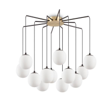 IDEAL LUX Rhapsody fehér-fekete csillár (IDE-236957) G9 12 izzós IP20 világítás