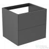 Ideal Standard CONCA 60x55 cm-es 2 fiókos fali szekrény mosdó és pult nélkül,matt antracit T4355Y2