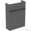 Ideal Standard I.Life S 60x21 cm-es 2 ajtós álló szekrény mosdó és fogantyú nélkül,Quartz grey matt T5298NG