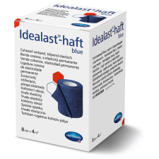 Idealast®-haft öntapadó kompressziós pólya kék (8cmx4m; 1 db) gyógyászati segédeszköz