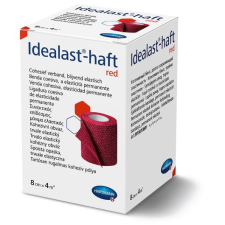 Idealast®-haft öntapadó kompressziós pólya piros (8cmx4m; 1 db) gyógyászati segédeszköz