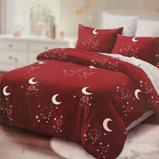 idealisotthon Éjszakai égbolt 7 részes kétoldalas ágyneműhuzat - vörös lakástextília