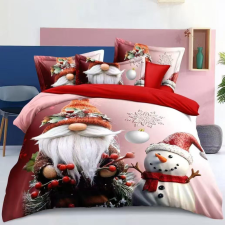 idealisotthon Karácsonyi 6 részes ágyneműhuzat - Mikulás és hóember lakástextília