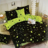 idealisotthon Star 4 részes kétoldalas ágyneműhuzat - fekete-zöld