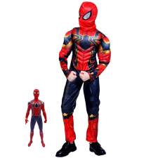 IdeallStore® jelmez gyerekeknek, Iron Spiderman, piros, 5-7 éves, figurával együtt jelmez