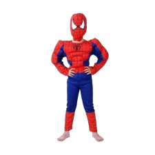IdeallStore ® Spiderman klasszikus izmos jelmez, 3 év, poliészter, piros jelmez