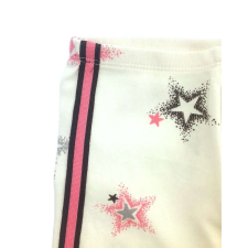 Idexe csillagmintás törtfehér leggings - 86 gyerek nadrág