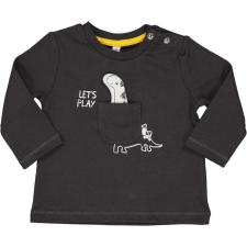  IDEXE dínómintás sötétszürke hosszú ujjú felső gyerek póló