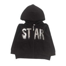  IDEXE flitteres fekete kapucnis pulóver - 92 gyerek pulóver, kardigán