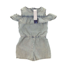 IDEXE kislány koptatott kék farmer romper - 116 babakabát, overál, bundazsák