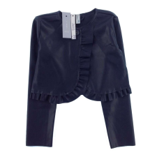  IDEXE kislány sötétkék kislány műbőr kabát gyerek kabát, dzseki