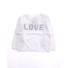  IDEXE Love feliratos fehér pulóver - 68